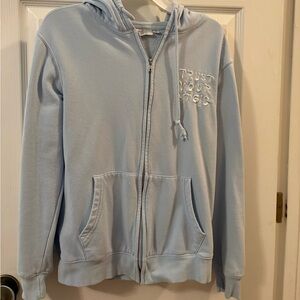 Mighty Fine Light Blue Hoodie Jacket